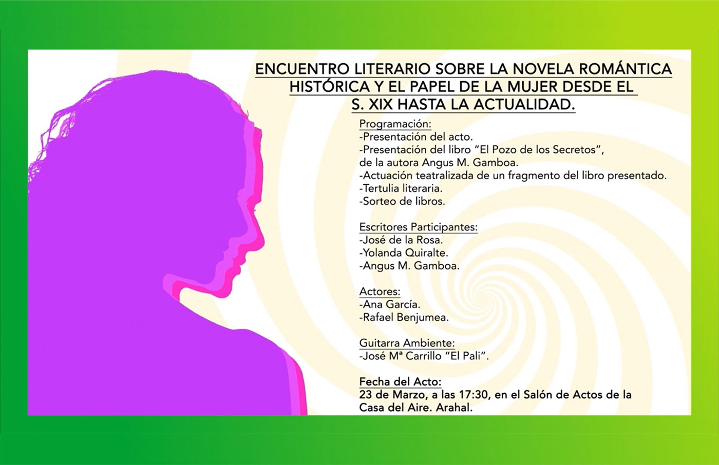 Podcast Arahal al día – Entrevista encuentro literario de novela romántica histórica